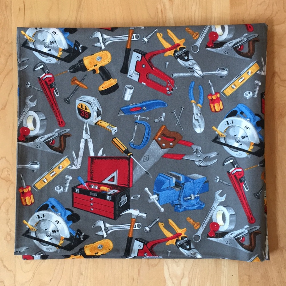 Tools / Construction Print Quilting Fabric